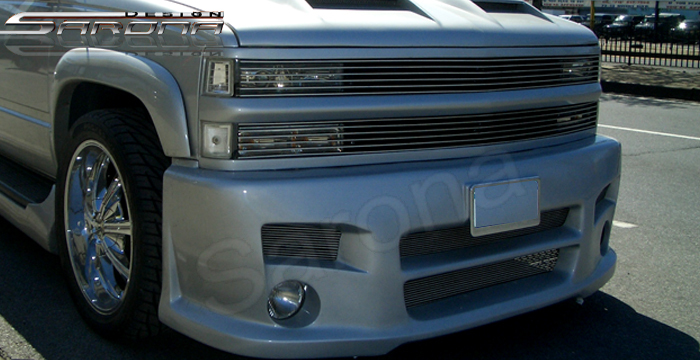 Custom GMC Sierra  Truck Front Bumper (1992 - 1998) - $590.00 (Part #GM-015-FB)